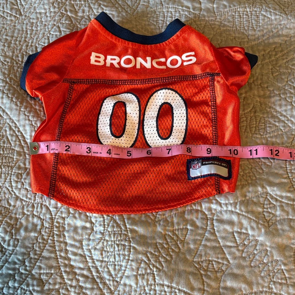 NFL Denver Broncos Pets Jersey - Orange and Navy - Picture 2 of 3